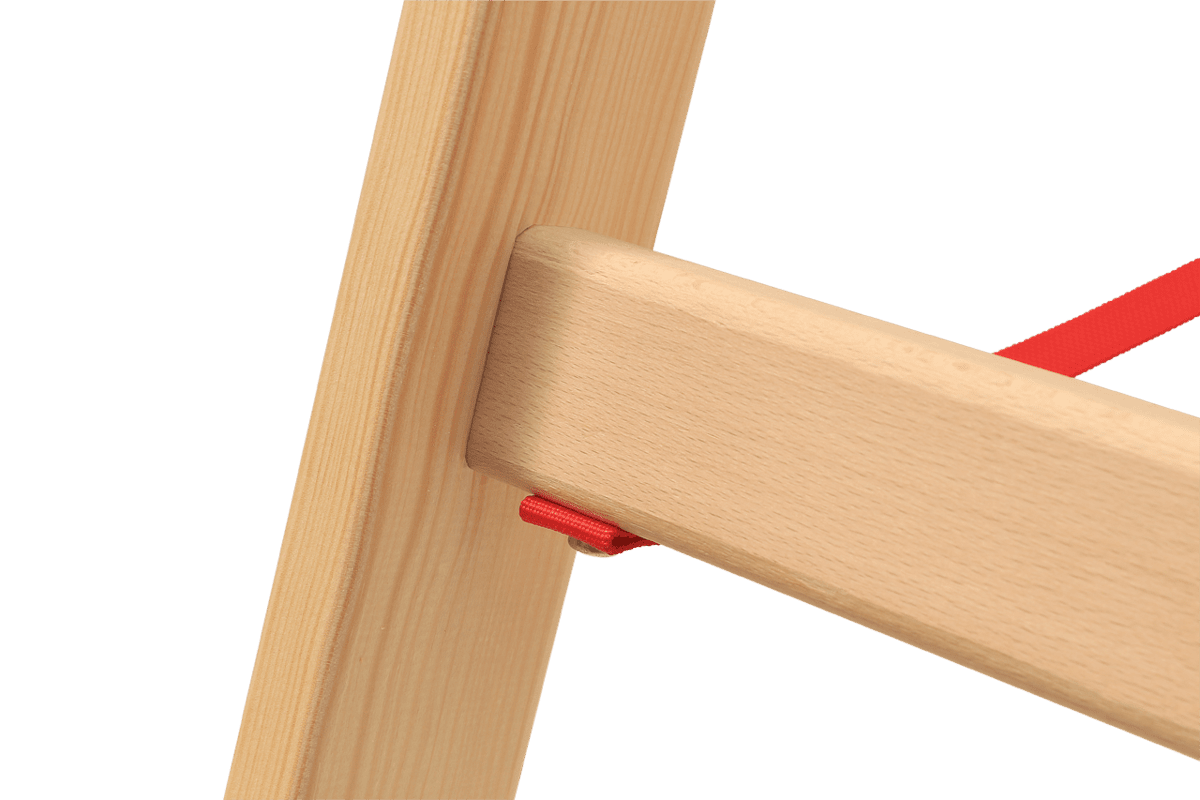 Hymer Holz - Sprossenstehleiter 71410, beidseitig begehbar - Topleiter