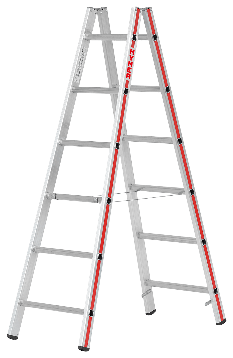Hymer Sprossenstehleiter 4023, beidseitig begehbar - Topleiter