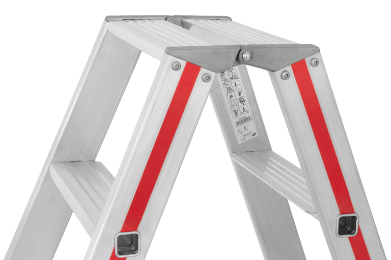 Stufenstehleiter 8224 mit Rollen, beidseitig begehbar - Topleiter