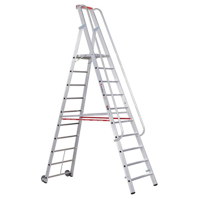 euroline 32677 PREMIUM line Alu - Stufenstehleiter mit grosser Standplattform - Topleiter