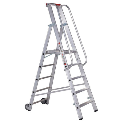 euroline 32677 PREMIUM line Alu - Stufenstehleiter mit grosser Standplattform - Topleiter