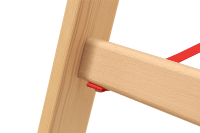 Hymer Holz - Sprossenstehleiter 71410, beidseitig begehbar - Topleiter
