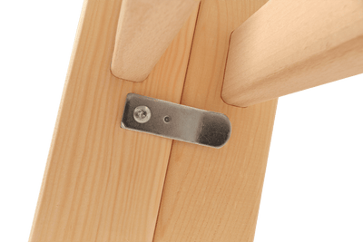Hymer Holz - Sprossenstehleiter 71410, beidseitig begehbar - Topleiter